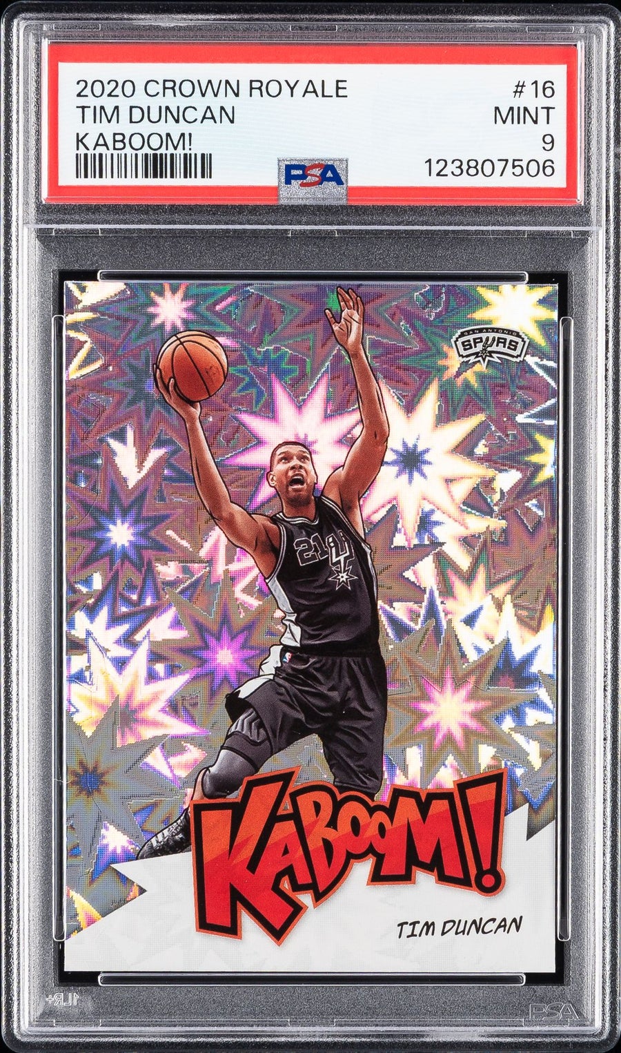 #16 TIM DUNCAN | 2020 PANINI CROWN ROYALE KABOOM!